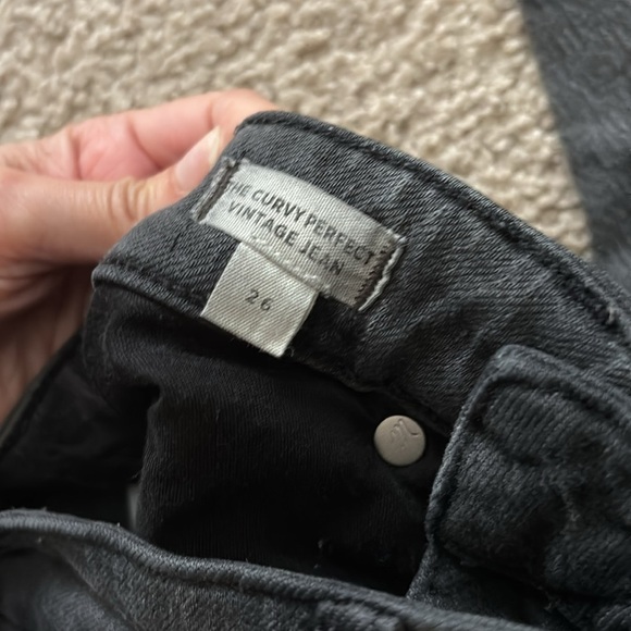 Madewell: The Curvy Vintage Jean Black Denim size 26 - Picture 3 of 7